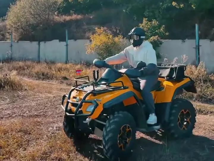 ATV on a mountain trail in Tsaghkadzor